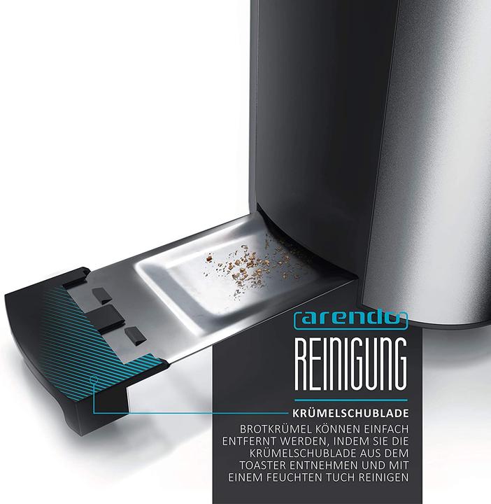 Produktbild Arendo Toaster, 1500W Cool Grey