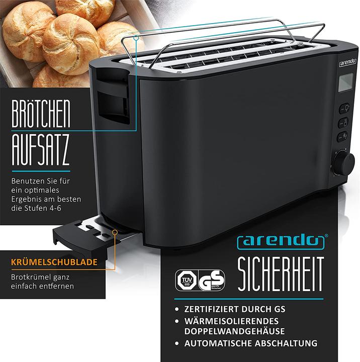 Actual product image Arendo Toaster C: Black