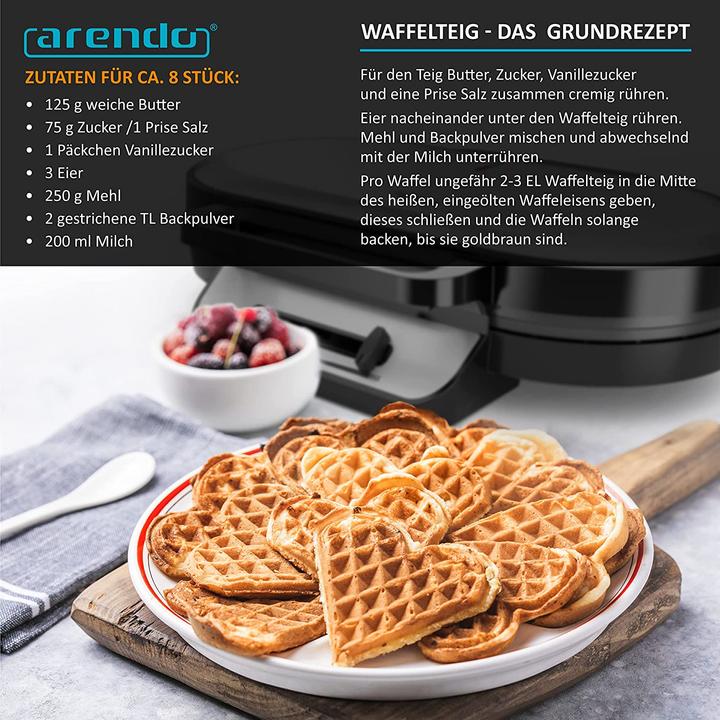 Image du produit Arendo Gaufrier 1200 watts