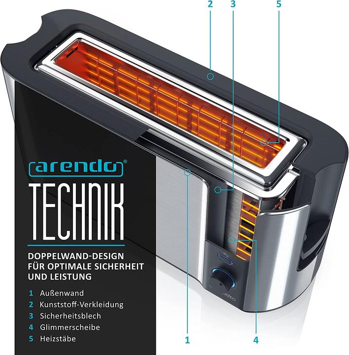 Produktbild Arendo Langschlitz Toaster