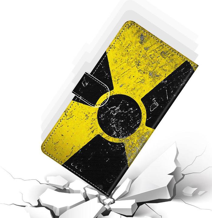 Produktbild Ueli Express iPhone 13 Mini Buch Etui Tasche mit Kartenfach Radioaktivität (Apple iPhone 13 mini)