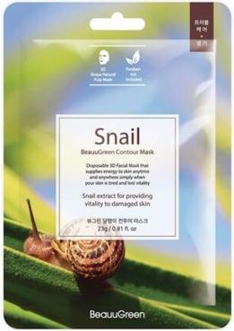 Produktbild Beauugreen Snail Contour Mask Korean Mask With Snail Slime 23Ml (23 ml)