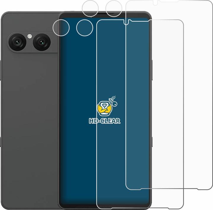 Produktbild BROTECT Schutzfolie für Sony Xperia 10 VII (Display+Kamera) Displayschutz Displayschutzfolie Folie Klar (2 Stk., Sony Xperia 10 II)