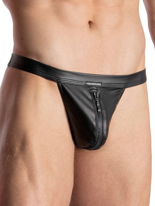 Immagine prodotto Manstore Tanga con zip e stringhe (S)