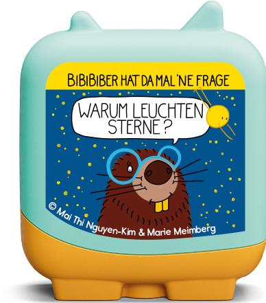 Actual product image Tonies Clever Tonie - BiBiBiber has a question - Why do stars shine? (German)