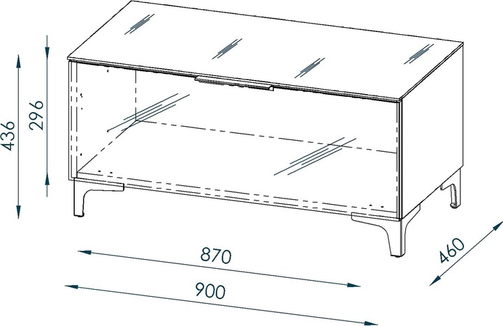 Image du produit Maja Möbel Lowboard Shino blanc verrex44