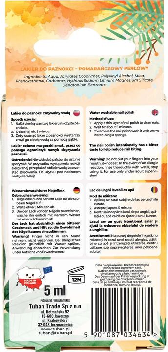 Produktbild Tuban Supplier did not provide product name (Orange-Perl, Farblack)
