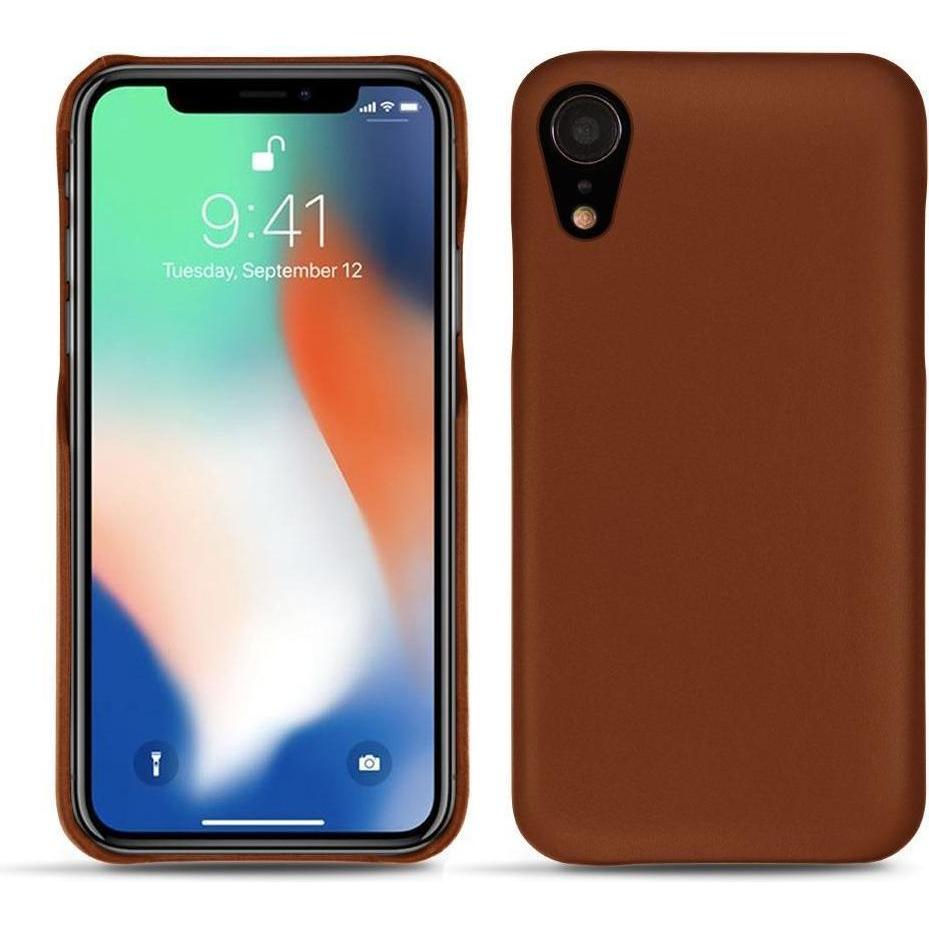 Noreve Lederschutzhülle (Apple iPhone XR), Smartphone Hülle, Braun