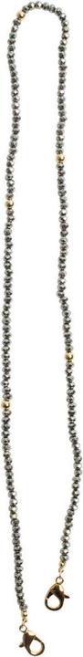 Actual product image Neqi Face Mask Chain Grey Pearls