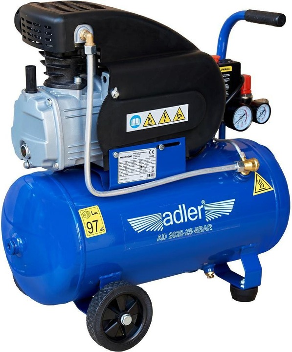 Image du produit Adler COMPRESSEUR 24l AD 2020-25-8BAR 230V (8 bar, 24 l)