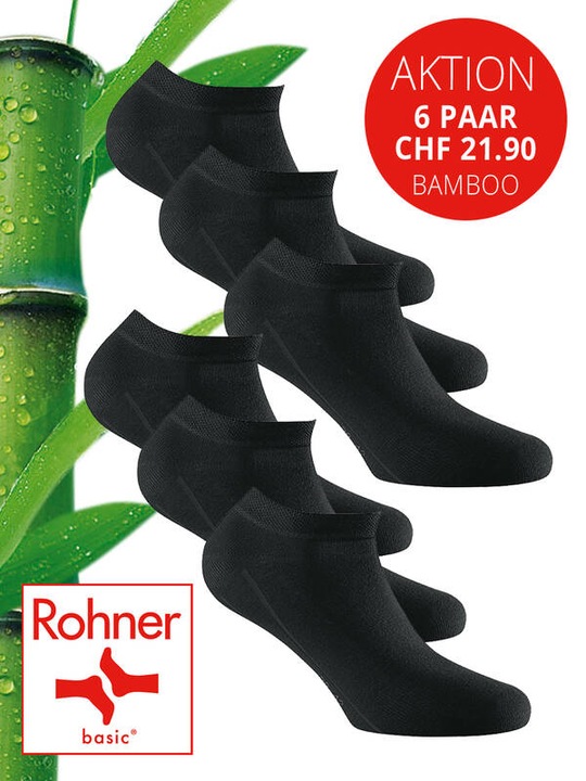 Rohner 6erPack Sneakers BAMBOO