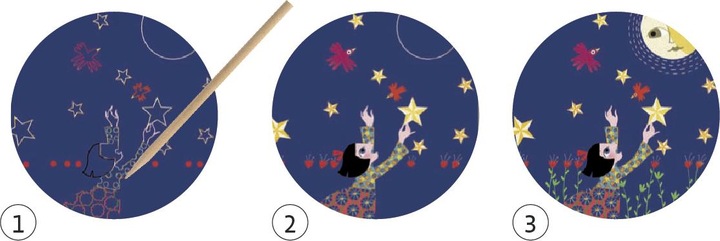 Immagine prodotto Djeco Scratch Pictures Luna piena