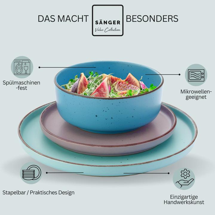 Produktbild Sänger Geschirr Tafelservice Bombay Meeresboden (16 Stk.)