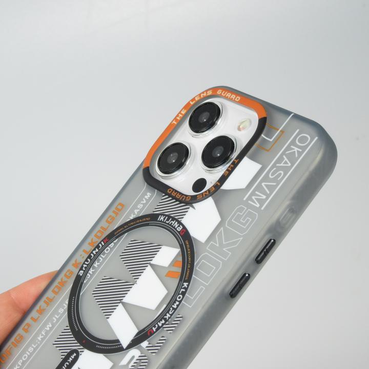 Produktbild PhoneLook Hülle MWK Cyber Grid Silikon mit MagSafe (Apple iPhone 15 Pro)