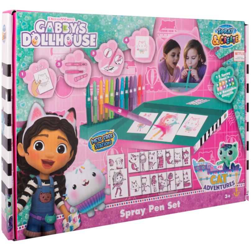 Gabby's Dollhouse, Pastelli, Gabby’S Dollhouse - Desktop Spray Pen Set (GD23368V) (12 X)