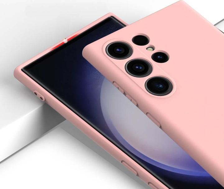 Produktbild Cover-Discount Silikon Gummi Hülle rosa (Samsung Galaxy S24 Ultra)