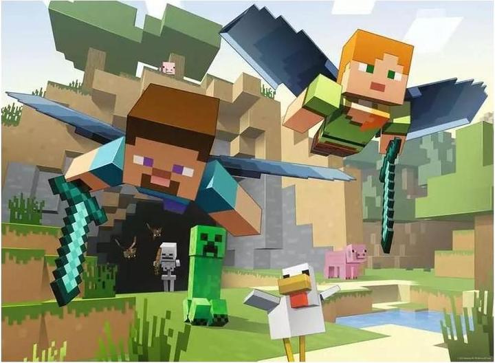 Produktbild Ravensburger Kinderpuzzle - 12004144 Minecraft - Puzzle für Kinder ab 8 Jahren, mit 200 Teilen im (200 Teile)