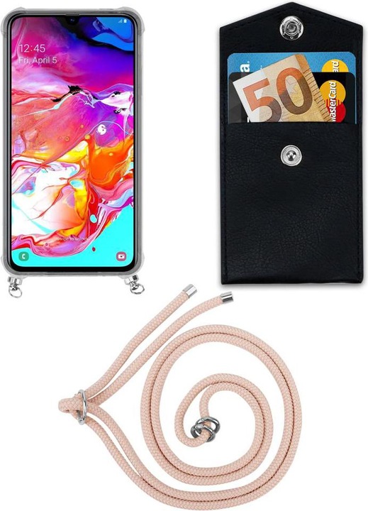 Produktbild Cadorabo TPU Handy Kette SILBER Cover
