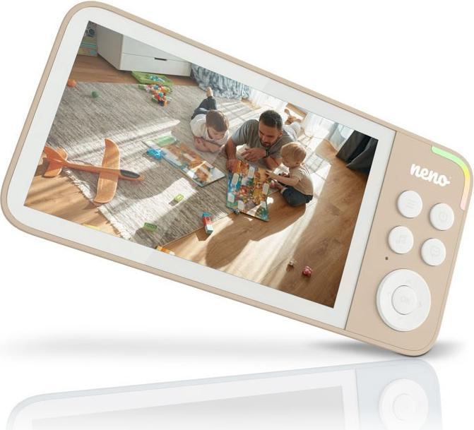 Produktbild Neno VEDO CREAM Elektronische Baby-Nanny mit drahtlosem Empfänger (Babyphone mit Kamera, 300 m)