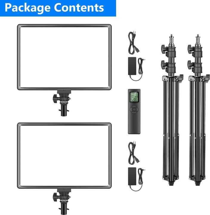 Produktbild Neewer 45W 2.4G Flat LED NL-288ARC Light Stand Set