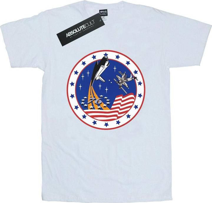 Actual product image Nasa Mens Classic Rocket 76 T-Shirt (L)