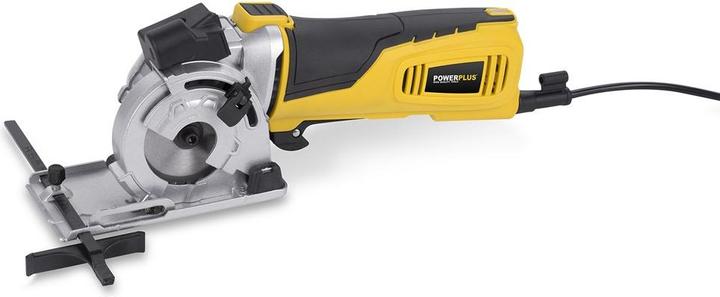 Actual product image Powerplus POWX1365MB Circular saw - 600W - 89mm - Incl. laser, dust extraction, 3 circular saw blades and