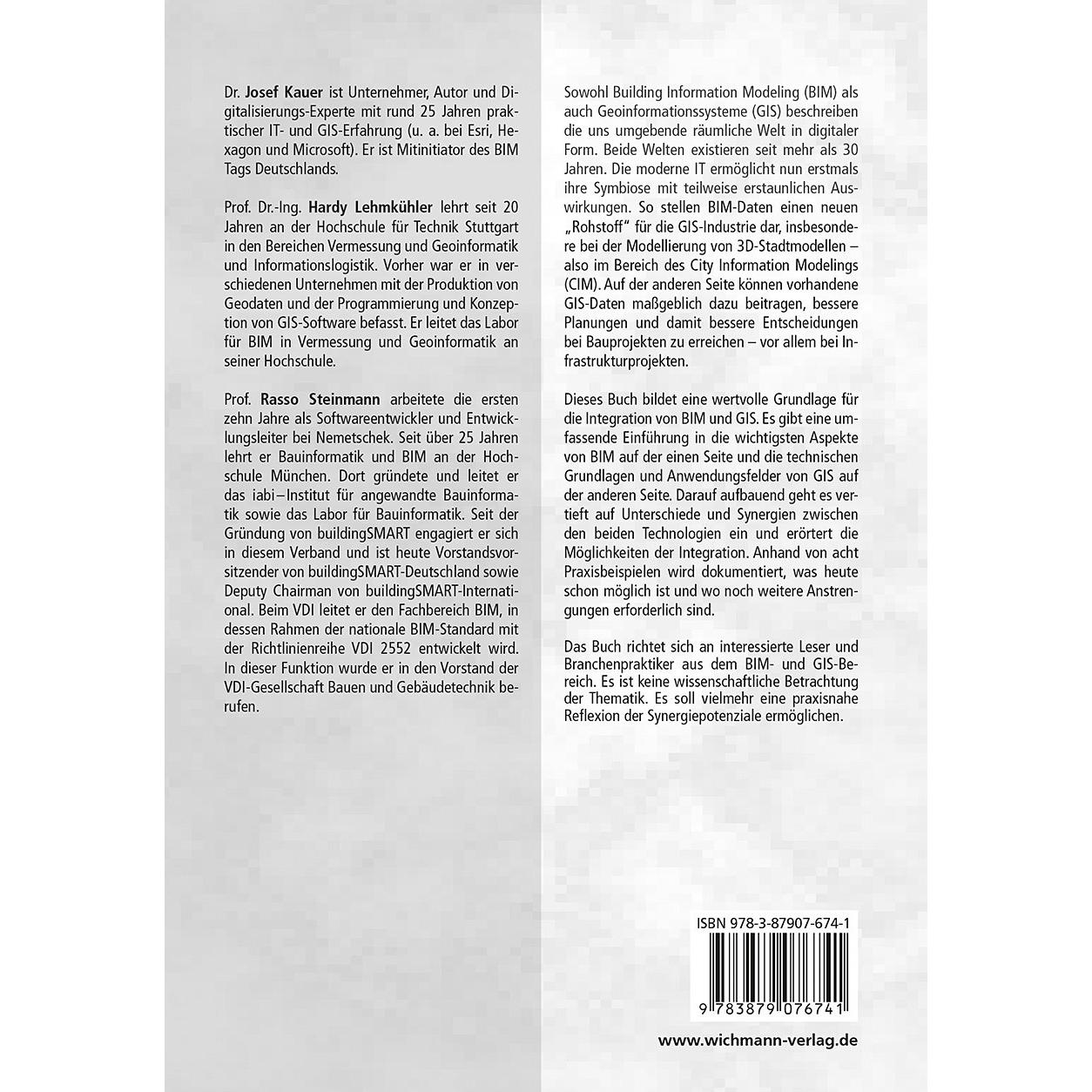 Thumbnail - Bim & Gis, Fachbücher von Josef Kauer, Hardy Lehmkühler, Rasso Steinmann
