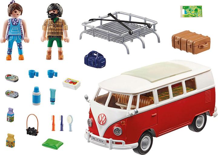 Image du produit Playmobil Volkswagen T1 Camping Bus (70176, Voiture populaire Playmobil)
