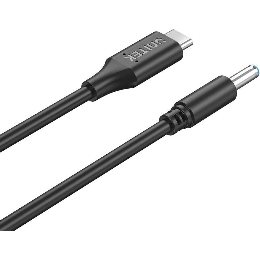 Unitek KABEL ZASILAJĄCY DO HP 65W USB-C DC 4 5MM (1.80 m), USB Kabel