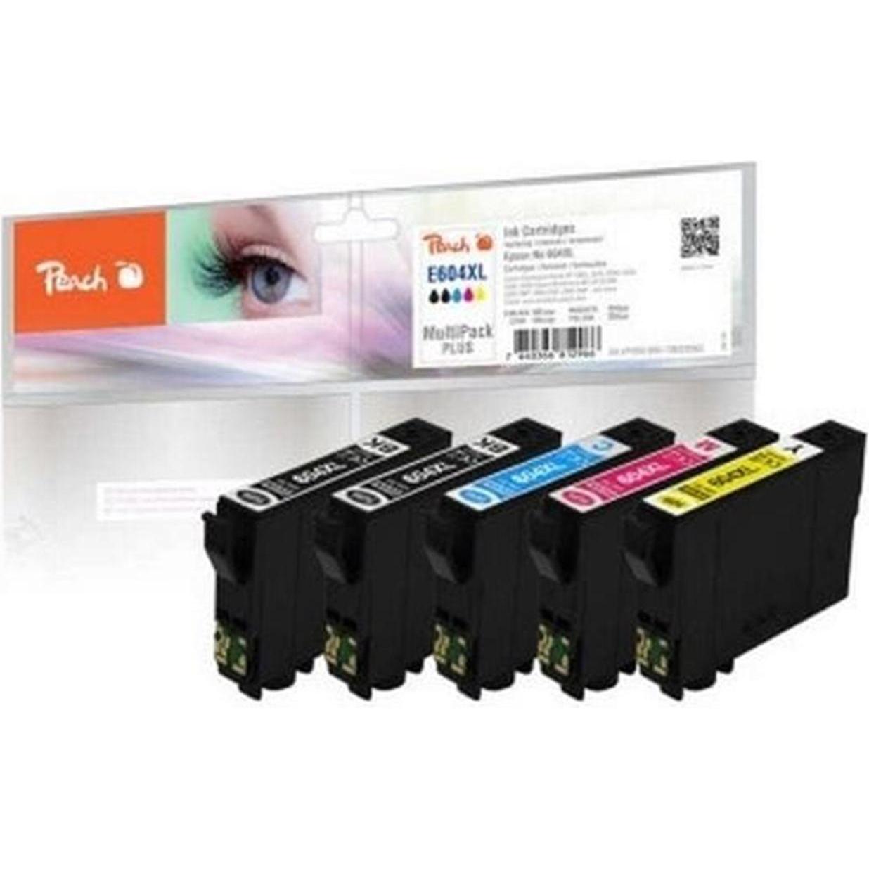 Peach, Druckerpatrone, Epson Patrone Nr.604XL MultiPackPlus kompatibel (M, BK, C, Y)