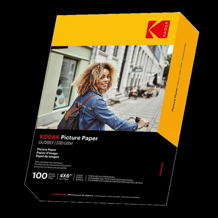 Immagine prodotto Kodak Carta fotografica 230g 11,8 mil lucida 4/6x100 (9891164) (230 g/m², 10 x 15 cm)