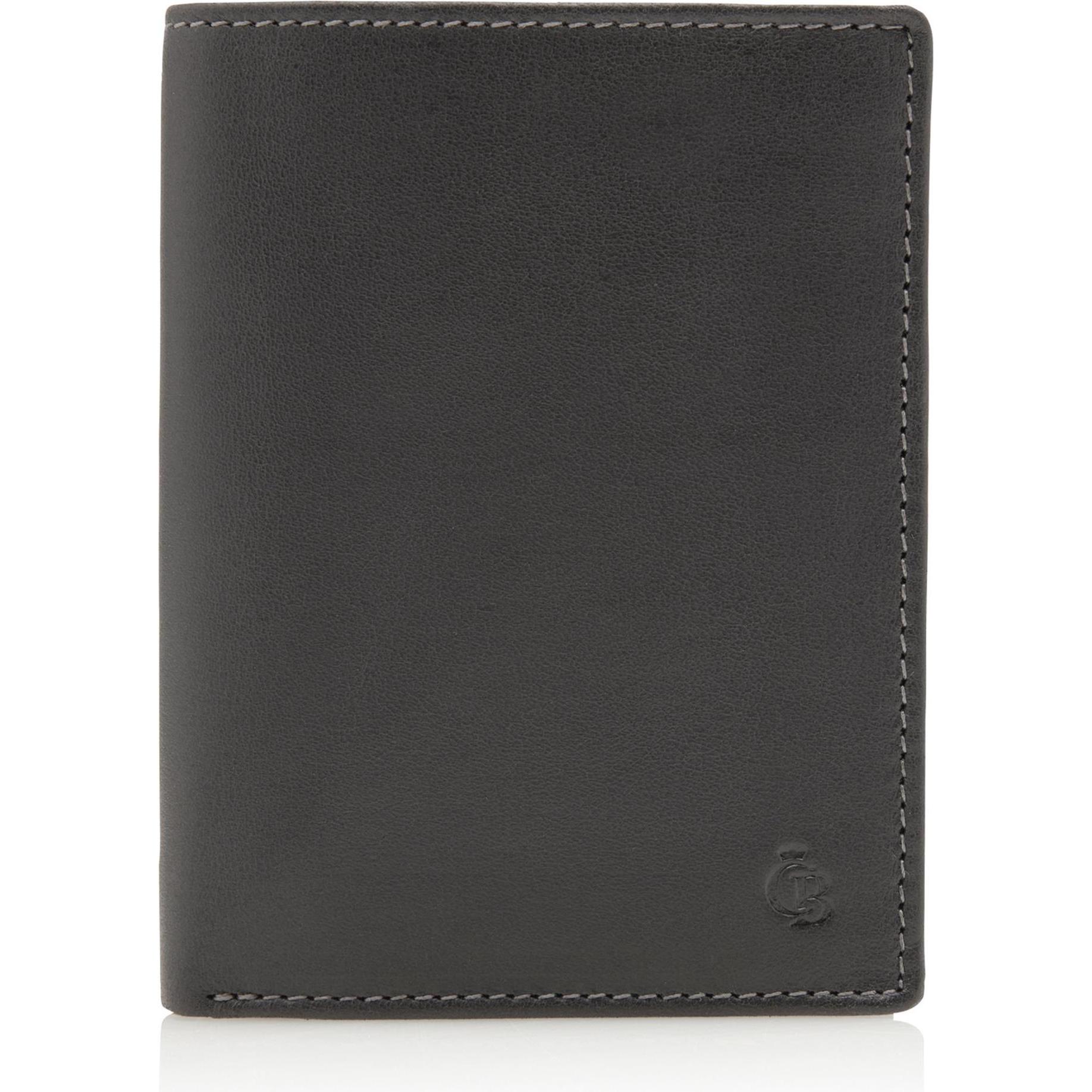 Castelijn & Beerens, Herren, Portemonnaie, Canyon Geldbörse RFID Leder 9,5 cm, Schwarz