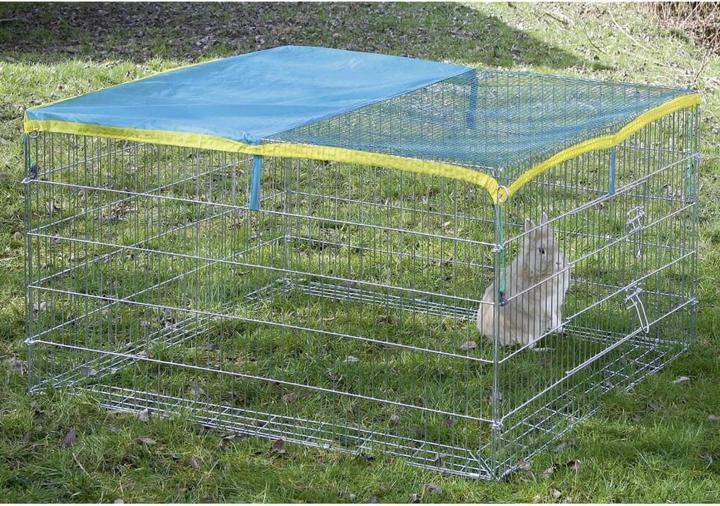 Immagine prodotto Kerbl Recinto per esterni con barriera di fuga 115x115x65cm, con rete di protezione