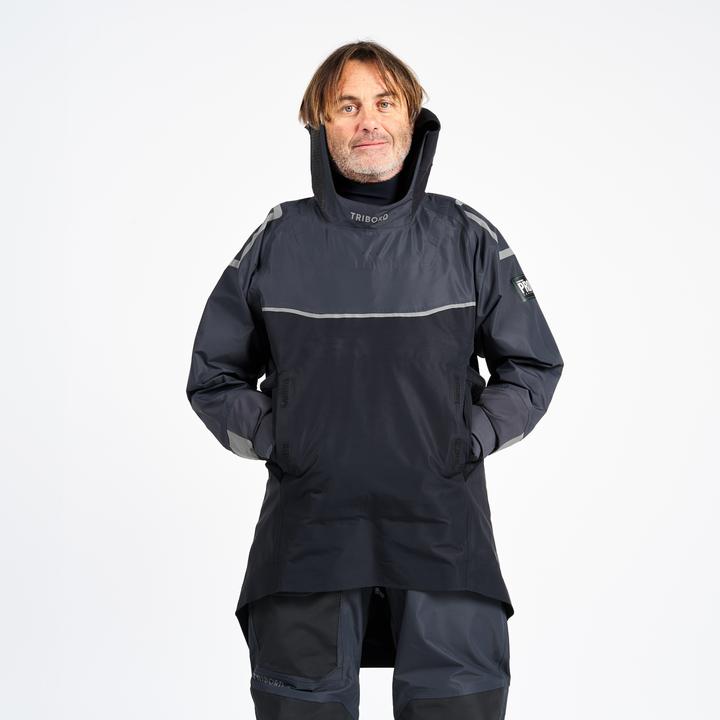 Actual product image Tribord Slip-on jacket sailing men long Offshore Pro Series dark grey (M)