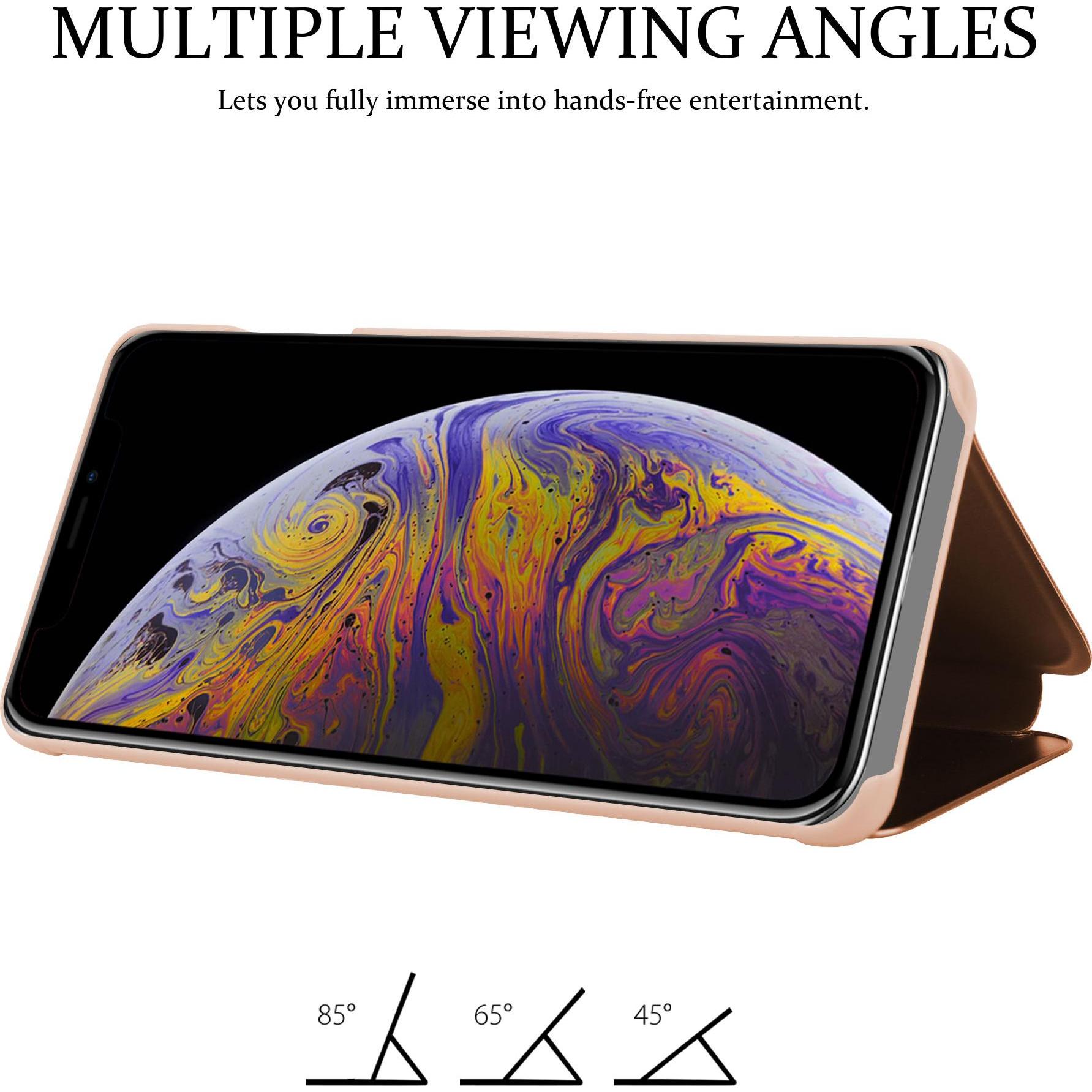 Thumbnail - Cadorabo Book Smart View Spiegel Cover (Apple iPhone XS Max), Smartphone Hülle, Pink