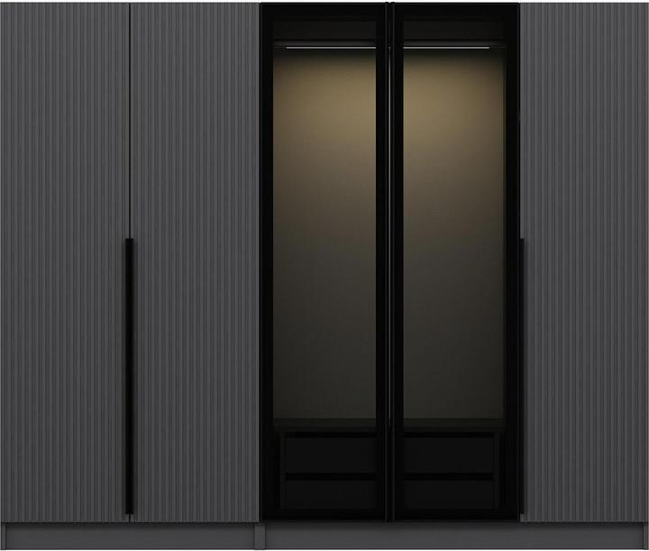 Anthracite, Wave, Black, Glass