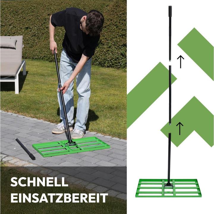 Actual product image Novaterra Rasen-Nivellierrechen 80 x30 cm mit 200 cm Stiel