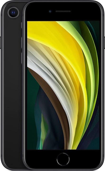 Actual product image Renewd iPhone SE2020 (128 GB, Black, 4.70", 12 Mpx, Hybrid Dual SIM, A / Like new)