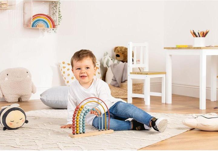 Actual product image Pinolino Abacus-Rainbow Ruby Rake Frame (Multilingual)