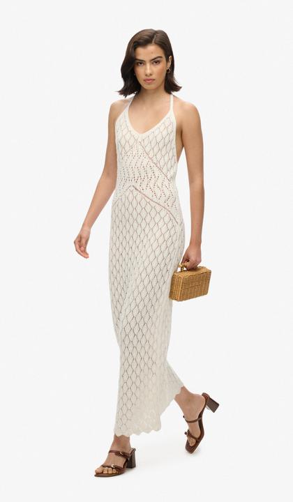 Image du produit Superdry Robe longue dos nu en crochet (M)