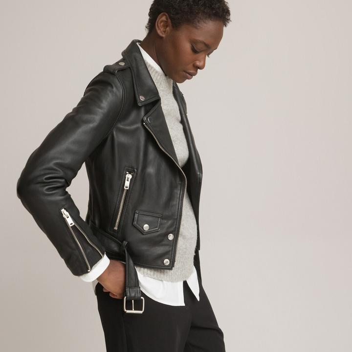 Actual product image La Redoute Collections Leather jacket Gaston (46)