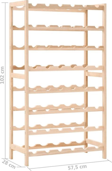 Actual product image vidaXL Weinregal (48 bottles, 57.50 x 28 x 102 cm)