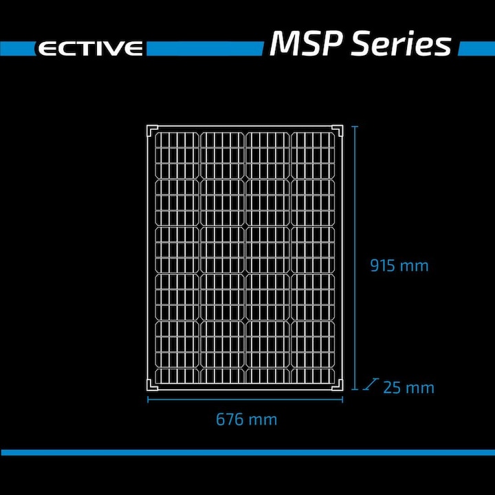 Immagine prodotto Ective Pannello solare 120W 12V Pannello solare PV Modulo fotovoltaico Cella solare 120 Watt (120 W, 6.50 kg)