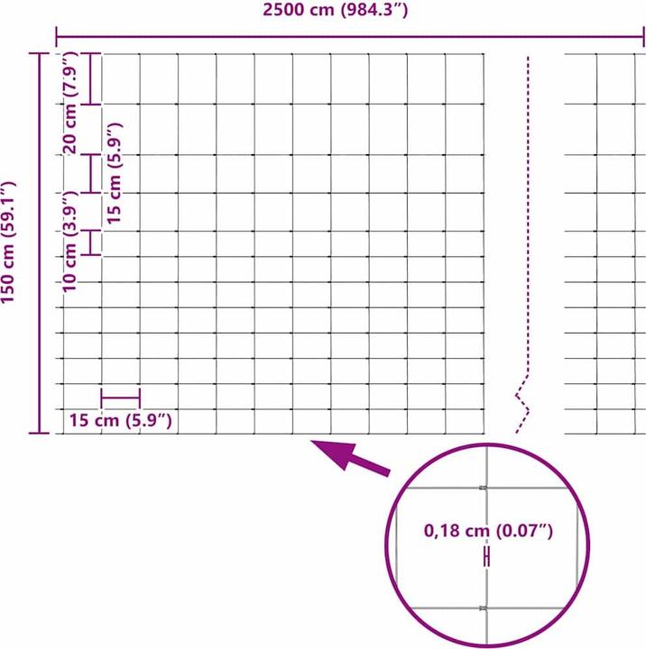 Produktbild vidaXL Feldzaun