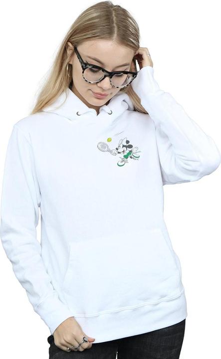 Actual product image Disney Womens/Ladies Minnie Mouse Tennis Breast Print Hoodie (M)