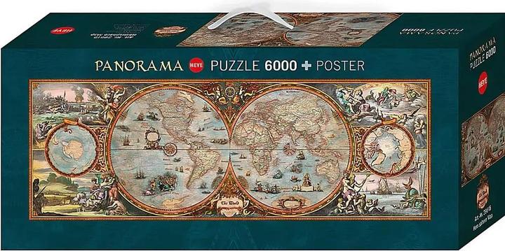 Actual product image Heye Hemisphere Map (6000 pieces)