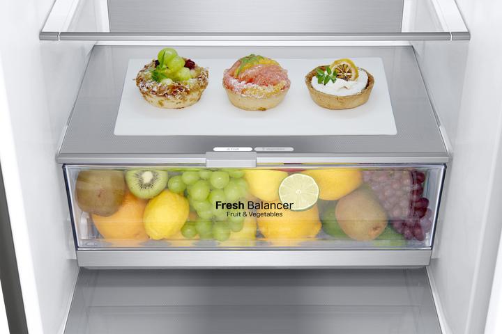 Actual product image LG Refrigerator-freezer combination GBP62DSNGN, Graphite, Right (384 l)