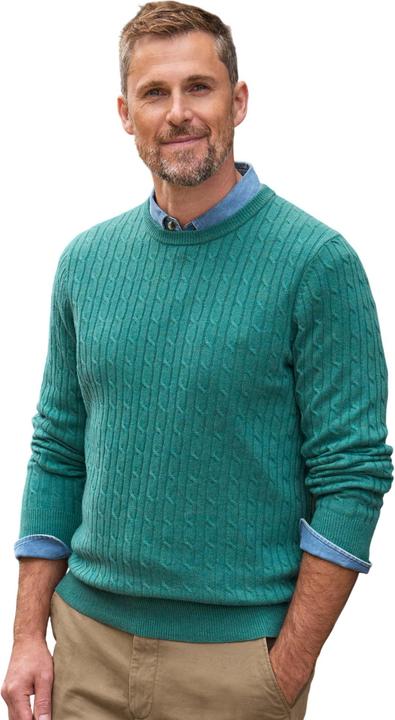 Produktbild Woolovers Kabelstrick Kaschmir Merino Rundhalsausschnitt Pullover (M)