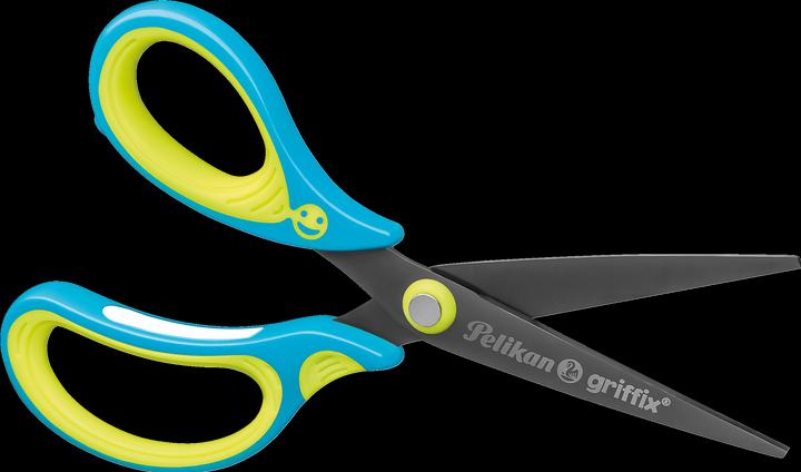 Productafbeelding Pelikan Schaar puntig Griffix 810296 neonfresh blauw linkshandig (15 cm)
