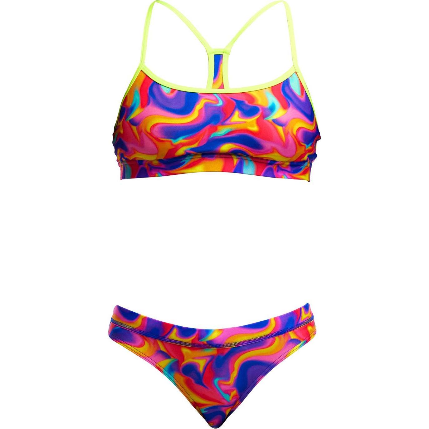 Funkita, Damen, Bikini, Schwimmbikini Ladies Summer Swirl, Mehrfarbig, (40)